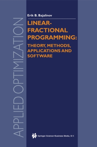 Cover image: Linear-Fractional Programming Theory, Methods, Applications and Software 9781402076268