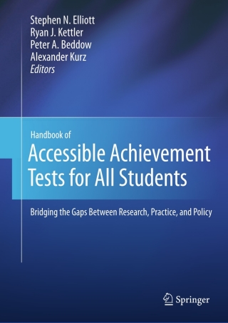 صورة الغلاف: Handbook of Accessible Achievement Tests for All Students 9781441993557