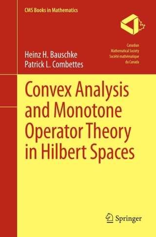 Cover image: Convex Analysis and Monotone Operator Theory in Hilbert Spaces 9781461428695