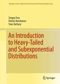 Cover image: An Introduction to Heavy-Tailed and Subexponential Distributions 9781441994721