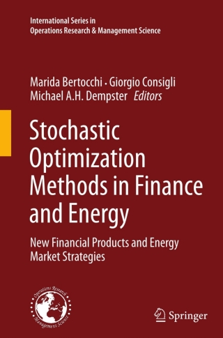 Cover image: Stochastic Optimization Methods in Finance and Energy 9781441995858