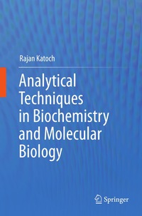 Omslagafbeelding: Analytical Techniques in Biochemistry and Molecular Biology 9781441997845