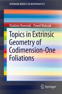 Cover image: Topics in Extrinsic Geometry of Codimension-One Foliations 9781441999078