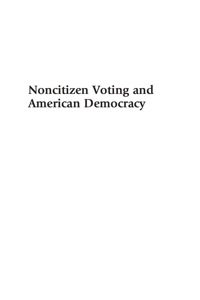 Titelbild: Noncitizen Voting and American Democracy 9780742562653