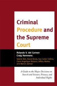 Titelbild: Criminal Procedure and the Supreme Court 9781442201569