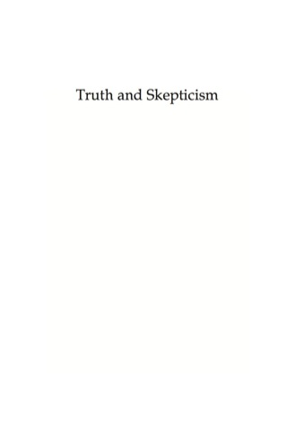 Cover image: Truth and Skepticism 1st edition 9781442205130