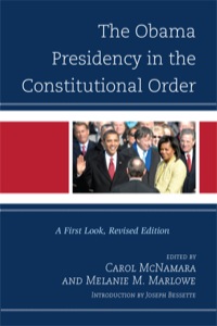 Omslagafbeelding: The Obama Presidency in the Constitutional Order 9781442205314
