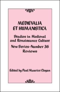 Cover image: Medievalia et Humanistica, No. 36 9781442208124
