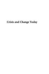 Imagen de portada: Crisis and Change Today 2nd edition 9780742520448