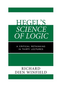 صورة الغلاف: Hegel's Science of Logic 9781442219342