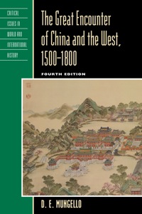 Cover image: The Great Encounter of China and the West, 1500–1800 4th edition 9781442219755