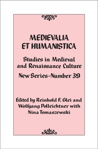 صورة الغلاف: Medievalia et Humanistica, No. 39 9781442226739