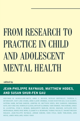 Imagen de portada: From Research to Practice in Child and Adolescent Mental Health 1st edition 9781442231719