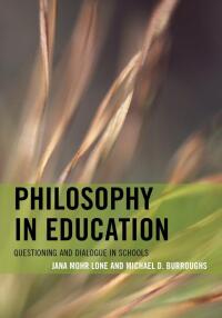 Titelbild: Philosophy in Education 9781442234772