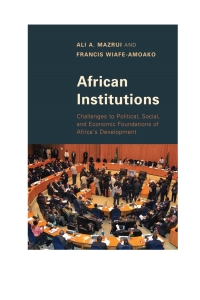 Cover image: African Institutions 9781442239531