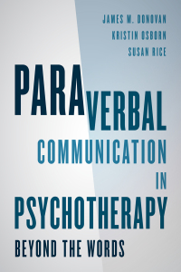 Titelbild: Paraverbal Communication in Psychotherapy 9781442246737