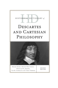 Cover image: Historical Dictionary of Descartes and Cartesian Philosophy 2nd edition 9781442247680