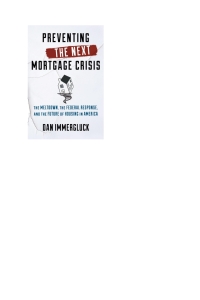 Imagen de portada: Preventing the Next Mortgage Crisis 9781442253131