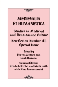 صورة الغلاف: Medievalia et Humanistica, No. 41 9781442257955