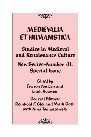 Cover image: Medievalia et Humanistica, No. 41 9781442257955