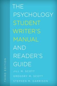 Cover image: The Psychology Student Writer's Manual and Reader's Guide 3rd edition 9781442266988