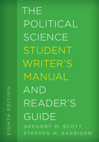 Cover image: The Political Science Student Writer's Manual and Reader's Guide 8th edition 9781442267091