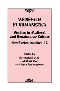 صورة الغلاف: Medievalia et Humanistica, No. 42 9781442275829