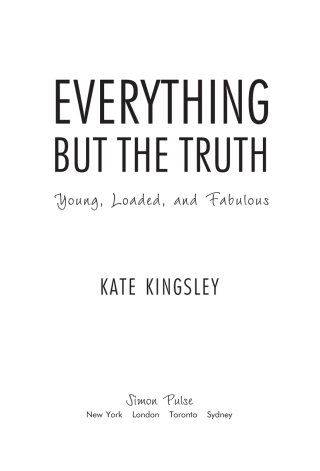 Cover image: Everything but the Truth 9781416994008