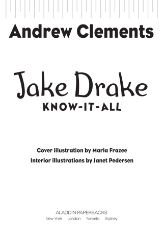 Cover image: Jake Drake, Know-It-All 9781416939313