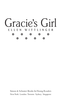 Cover image: Gracie's Girl 9780689849602