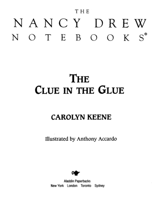 Cover image: The Clue in the Glue 9780671008161