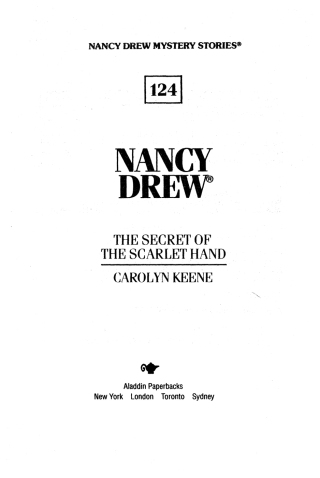 Cover image: The Secret of the Scarlet Hand 9780671872076