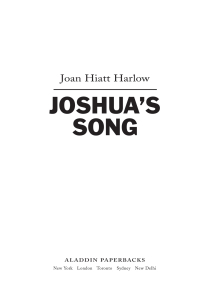 Cover image: Joshua's Song 9780689855429