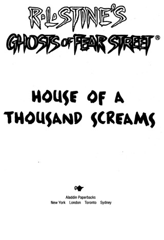 Cover image: House of a Thousand Screams 9780671001902.0