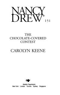 Cover image: The Chocolate-Covered Contest 9780671034436