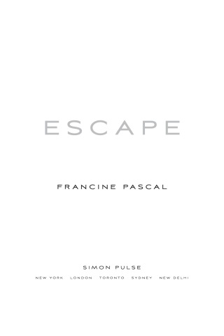 Cover image: Escape 9780689855559
