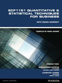 Cover image: Quantitative and Statistical Techniques for Business 1st edition 9781486010356