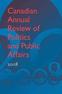 Cover image: Canadian Annual Review of Politics and Public Affairs 2008 1st edition 9781442649446