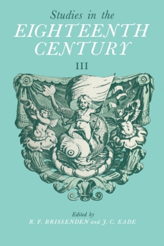 Cover image: Studies in the Eighteenth Century III 1st edition 9781442652286