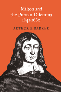 Cover image: Milton and the Puritan Dilemma, 1641-1660 1st edition 9780802063069