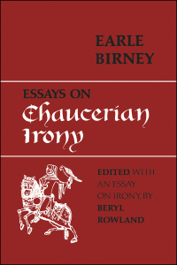 Cover image: Essays on Chaucerian Irony 1st edition 9780802065254