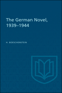 Cover image: The German Novel, 1939-1944 1st edition 9781442652057