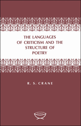 Cover image: The Languages of Criticism and the Structure of Poetry 1st edition 9780802060242