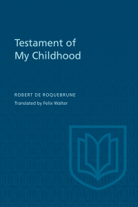 Cover image: Testament of My Childhood 1st edition 9780802060228