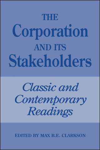 Cover image: The Corporation and Its Stakeholders 1st edition 9780802081278