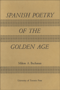 Cover image: Spanish Poetry of the Golden Age 1st edition 9780802010186