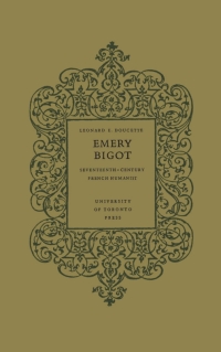 Cover image: Emery Bigot 1st edition 9781442631250