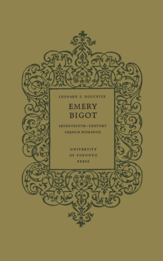 Cover image: Emery Bigot 1st edition 9781442631250