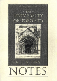 Cover image: Notes to the University of Toronto 1st edition 9780802085269