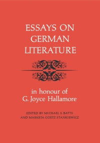 Cover image: Essays on German Literature 1st edition 9781442651692